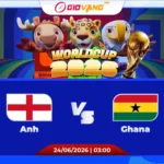 Soi kèo Anh vs Ghana 03h00 ngày 24/6/2026 – World Cup 2026
