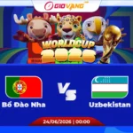 Soi kèo Bồ Đào Nha vs Uzbekistan 00h00 ngày 24/6/2026 – World Cup 2026